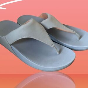 FITFLOPS Blue Sandals Flipflops Soft Foam Size 10 Us Walking Slippers Beach